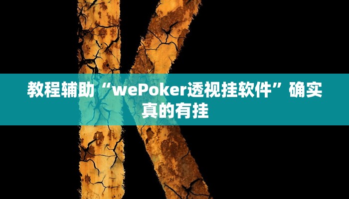 教程辅助“wePoker透视挂软件”确实真的有挂