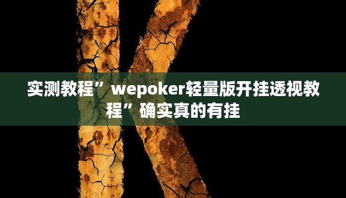 开挂辅助工具“同城游510k开挂辅助”其实确实有挂