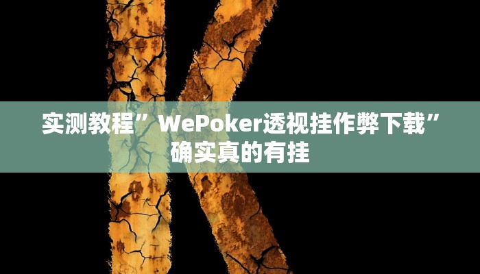 实测教程”hhpoker开挂控制好牌器”确实真的有挂