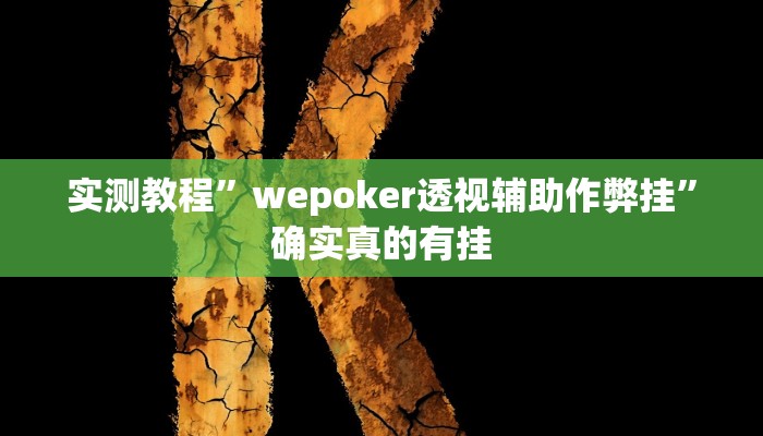 实测教程”HHpoker能透视吗”确实真的有挂