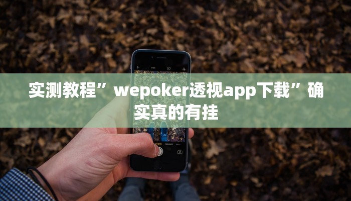 辅助神器“喜扣跑胡子辅助开挂教程”其实确实有挂