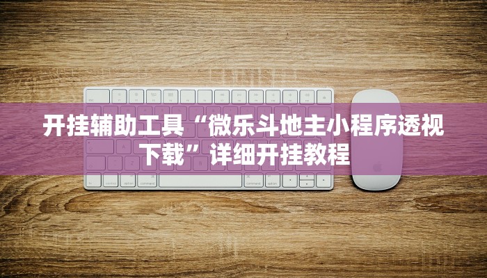 开挂辅助工具“微乐斗地主小程序透视下载”详细开挂教程