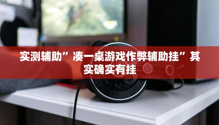 实测辅助”凑一桌游戏作弊辅助挂”其实确实有挂